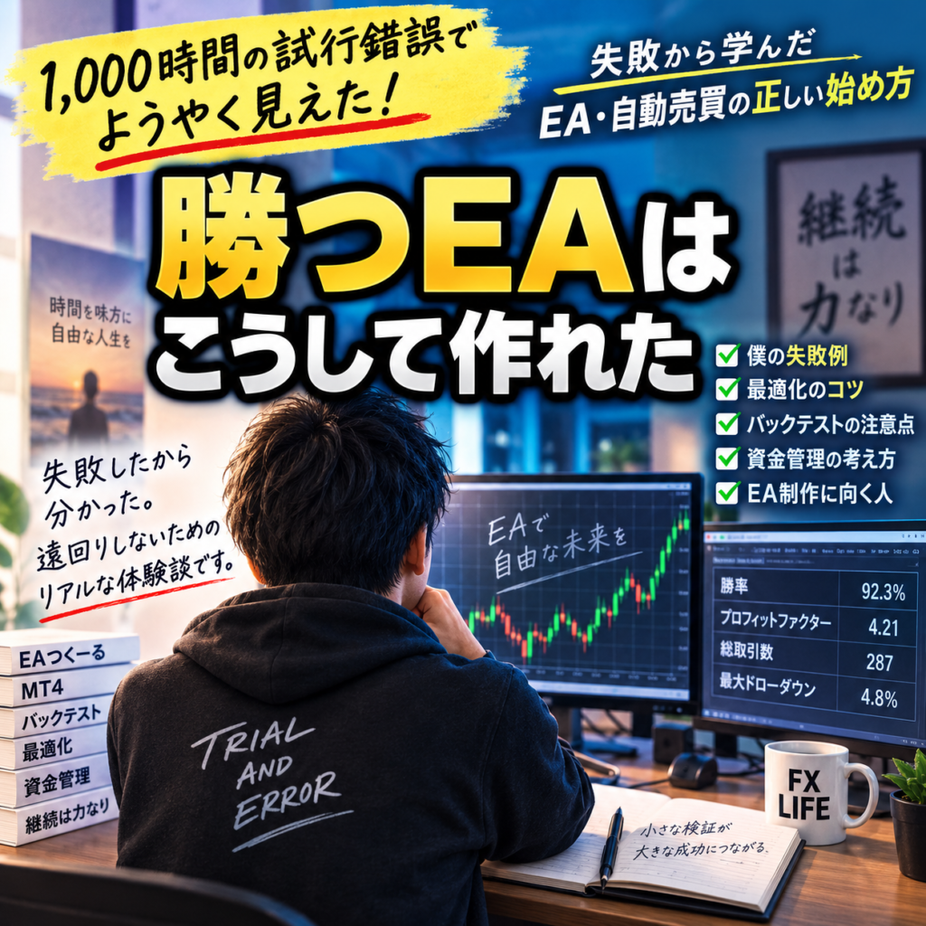 自作EA初心者でも、「EAつくーる」アプリで、勝てるEAが作れる　～考え方編～