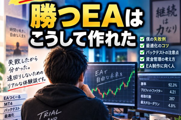 自作EA初心者でも、「EAつくーる」アプリで、勝てるEAが作れる　～考え方編～